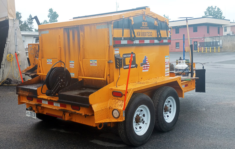 KM 8000T asphalt hot box reclaimer